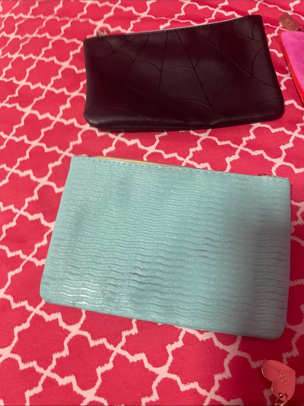 ipsy Pink, Red, Purple, Black, Blue & Yellow Assorted Cosmetic Pouches